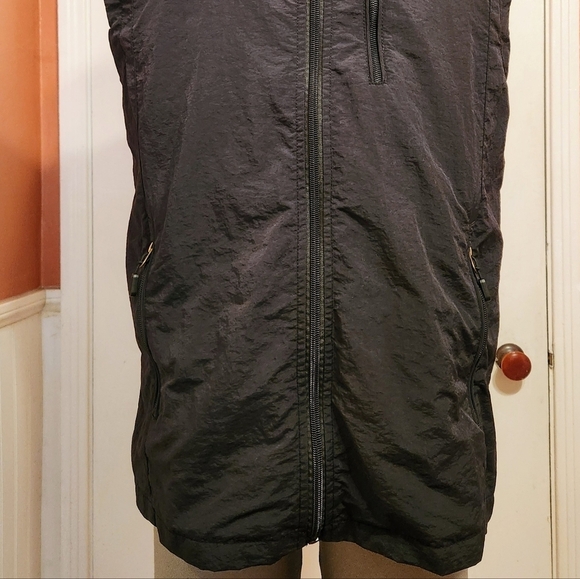 Alpha Camp Black Utility Vest Mens Medium Zip Pocket - Picture 4 of 12